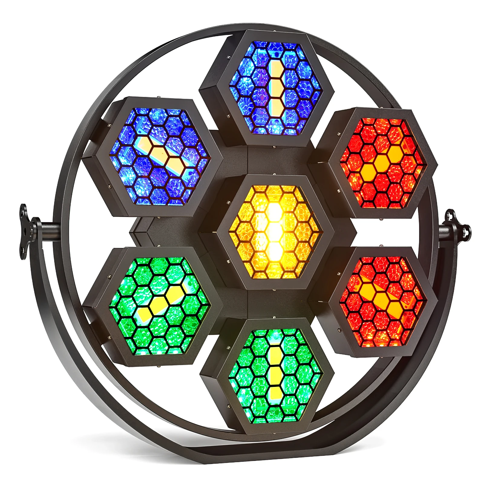 Yiflamefly 7x50W światło retro RGBW COB diody LED oświetlenie wysoka jasność Uplight DMX512 aktywowany dźwiękiem na koncert kościelny ślub