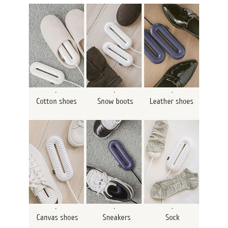เครื่องเป่ารองเท้าไฟฟ้าในครัวเรือน Timing BOOT Dryer UV Deodorizate ฆ่าเชื้อลดความชื้นแบบพกพารองเท้าเครื่องเป่าเครื่องทําความร้อน
