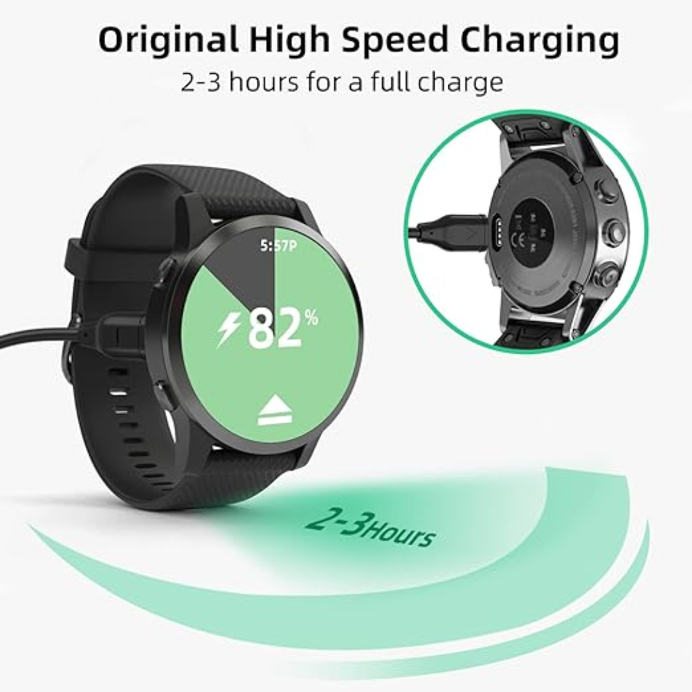 USB C 充電器は Garmin 時計の充電器と互換性があり、充電ケーブルは Garmin 時計、3.3FT/1M に適しています。