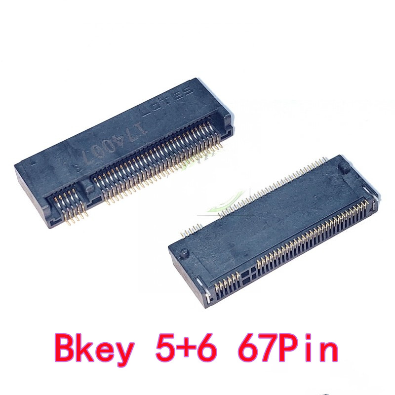 5pcs NGFF Socket / M.2 Interface Connector for SSD Female Socket 67P A/B/E/M Key, 2.3/3.2/4.2/8.5H