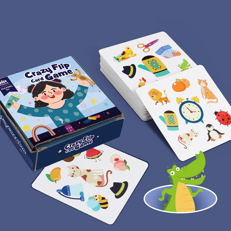 Divertimento per bambini Gioco da tavolo Bump Card Gioco Memory Training Gioco di carte abbinate Illuminazione cognitiva Concentrazione Giocattolo educativo