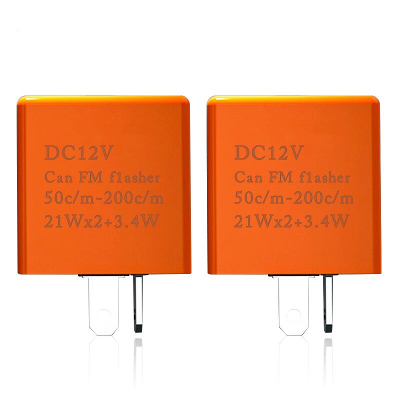 Relé intermitente LED para motocicleta, indicador intermitente de señal de giro, frecuencia ajustable, accesorios de motocicleta, 2 pines