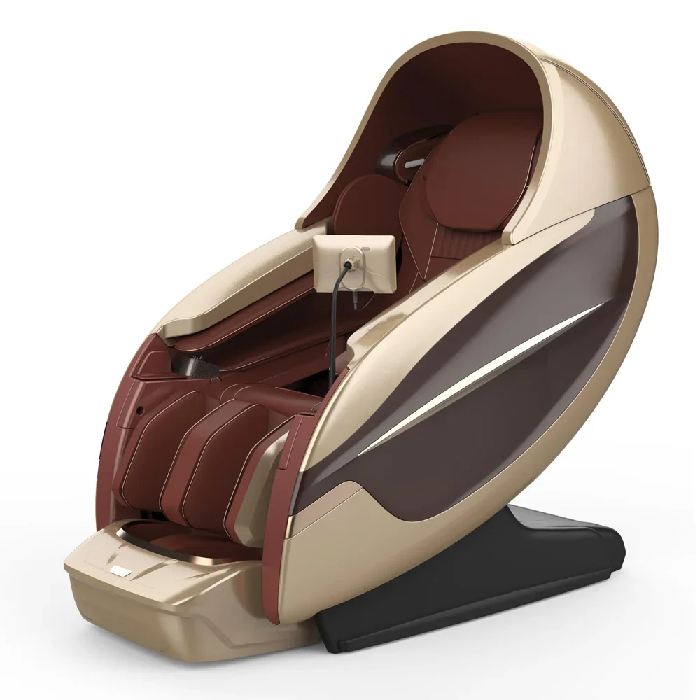 Luxuriöser, moderner Ganzkörperroboter Ai Smart Sl Track Deluxe-Massagestuhl Zero Gravity 4D-Massagestuhl für das Home Office