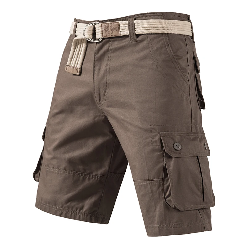 Carga joelho shorts masculino esportes casuais bermuda plus size algodão meia calças de golfe em linha reta correndo ginásio shorts calças