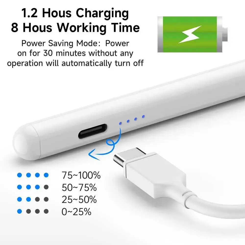Dla Apple Pencil 2 1 Palm Rejection Power Display Akcesoria iPad iPad 2022 2021 2020 2019 2018 Pro 11 12.9 Air Mini Stylus Pen