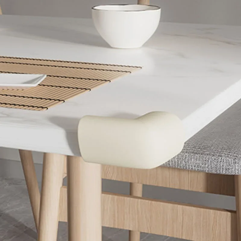 4 Stück weiche Baby-Proofing-Eckenschützer – vorgeklebter Tisch-Eckenschutz für Kindersicherheitsmöbel, Stoßstange und scharfe Kante