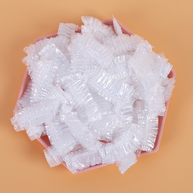 使い捨てプラスチック製防水イヤープロテクター,美容院用,染料シールド,イヤーマフ,アクセサリー,100個