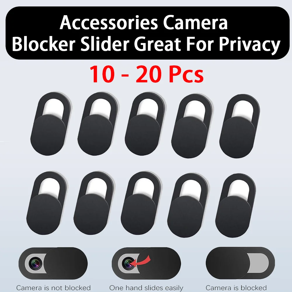 10 - 20 PCS Obiettivo del telefono Webcam scorrevole Copertura della fotocamera del computer portatile Slider Telefono antispia per iPad PC MacBook Tablet Lenti Privacy adesivo