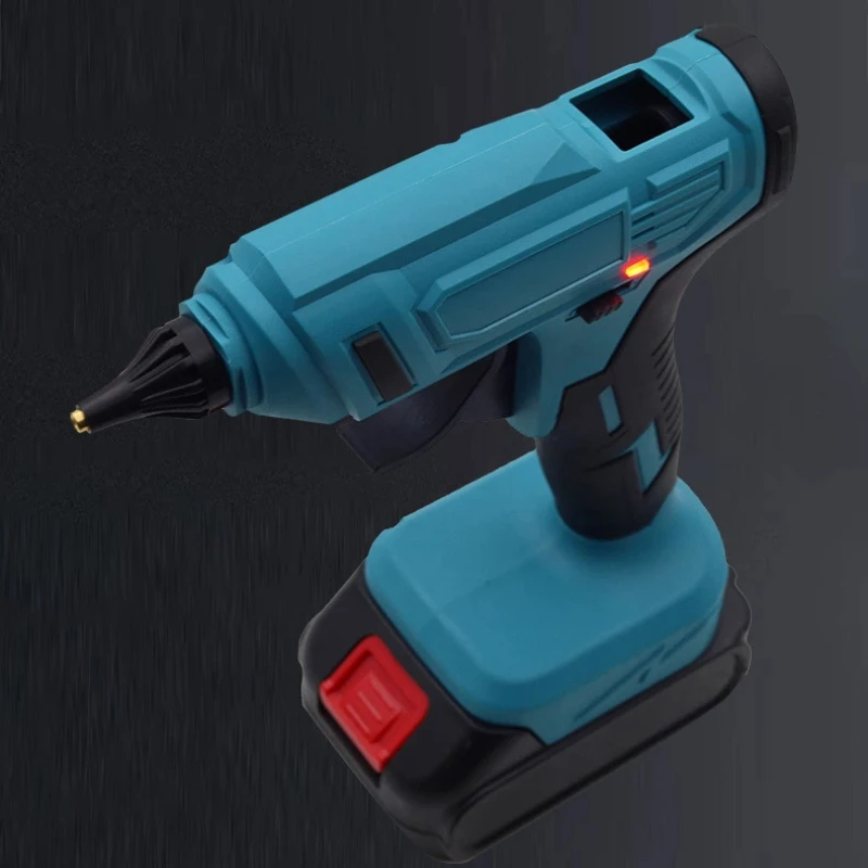 280 ° C 100W 무선 핫멜트 글루건, DIY 수리용 11mm 글루스틱 10개 포함, 18V 배터리 공구용 충전식
