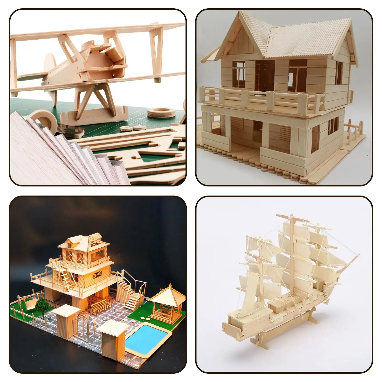 5 ชิ้น Balsa ไม้แผ่นชั้น 100/200/300 มิลลิเมตรยาว 100 มิลลิเมตรกว้าง 1/1.5/2/3 มิลลิเมตรหนาสําหรับหัตถกรรม DIY โครงการไม้ DIY Craft อุปกรณ์เสริม