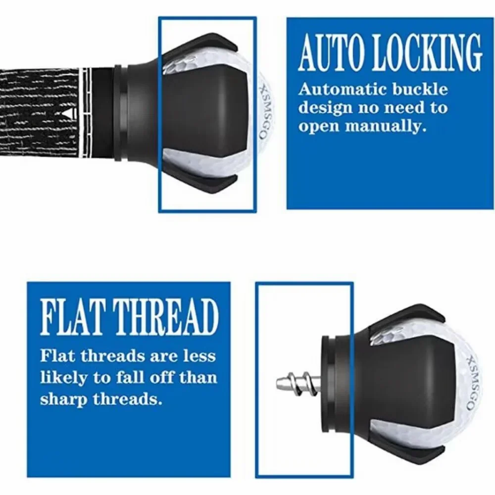 Abrazadera para recoger bolas G olf, suministros de Golf de aleación de Zinc y goma, accesorios prácticos para entrenamiento G olf