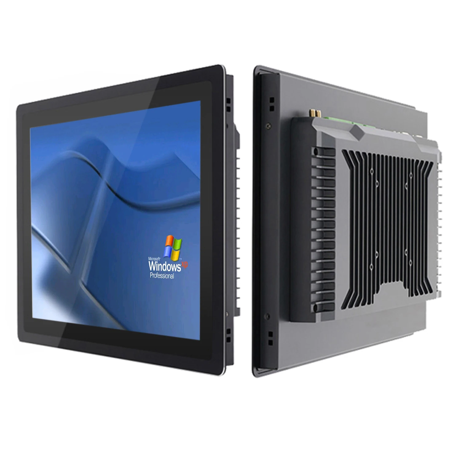Panel PC przemysłowy 13,3 15,6 18,5 cala, komputer all-in-one z pojemnościowym ekranem dotykowym, wbudowanym WiFi, COM, Win10 Pro, 1366x768