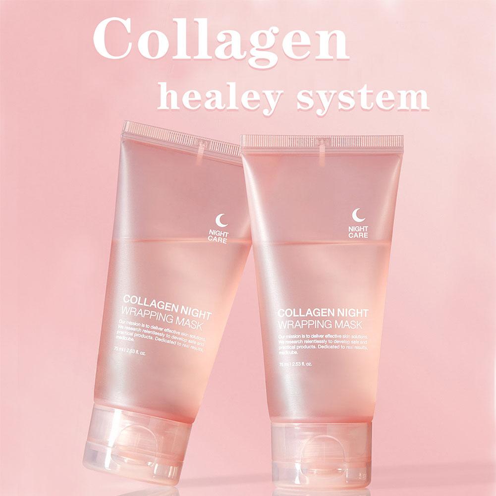 Mascarilla Facial con Colágeno Hidrolizado, máscara reafirmante hidratante para la elasticidad, reduce la flacidez
