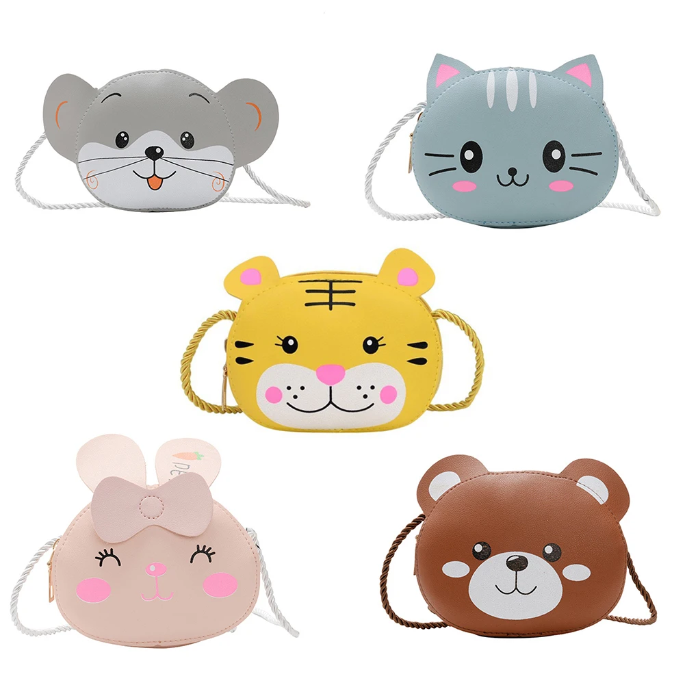 Mini borsa a tracolla per bambini simpatico cartone animato gatto neonate borse a tracolla ragazzi bambini piccolo portamonete borse portafoglio
