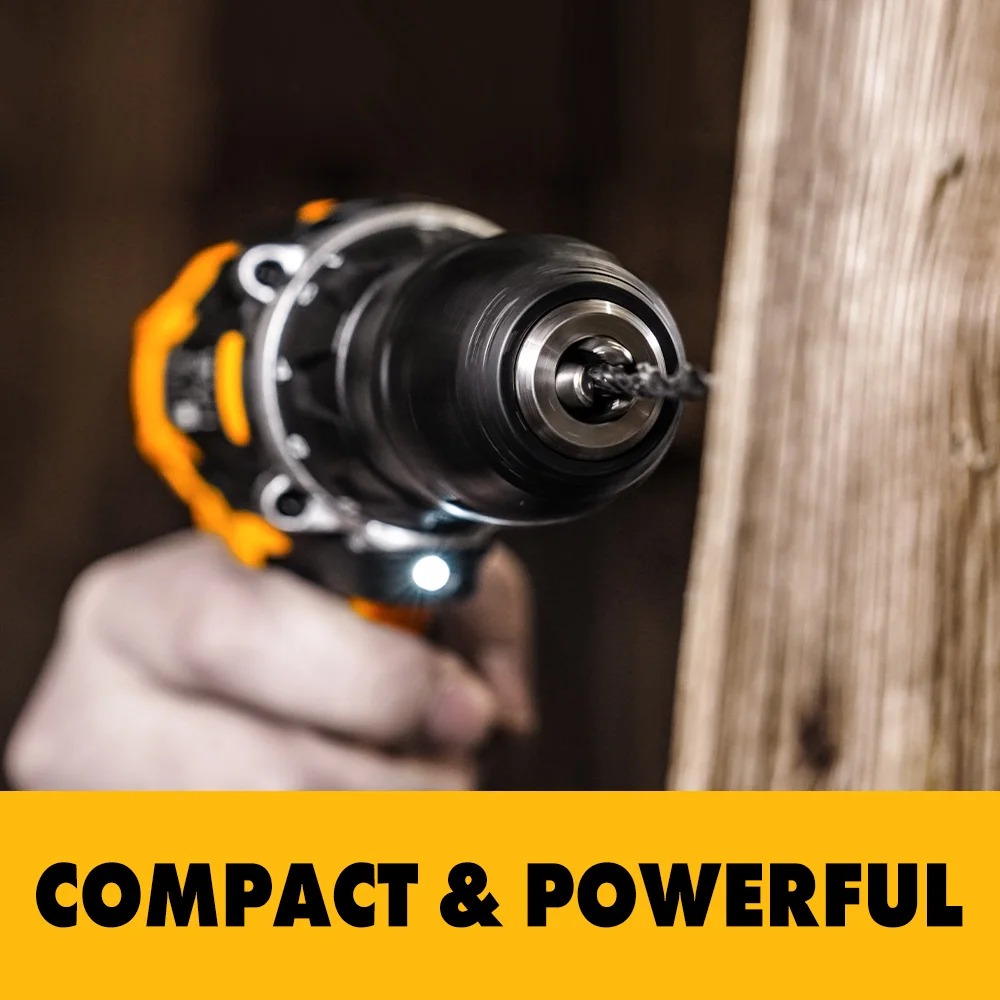 DEKO 12/16/20V MAX Máy Khoan Không Dây Điện Tua Vít 18 + 1 Mô Men Xoắn Cài Đặt, 2 Tốc Độ, 3/8 "Keyless Chuck Dụng Cụ Điện (DKCD Series)