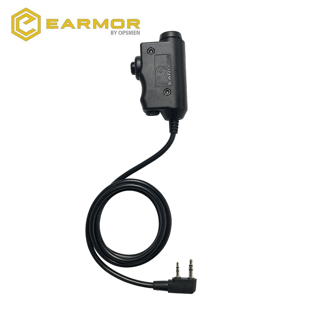 Original EARMOR M51 PTT Adapter Airsoft Tactical Headset Kenwood(for baofeng) Phone Plug 3.5MM AUX Tactical Headset Accessory