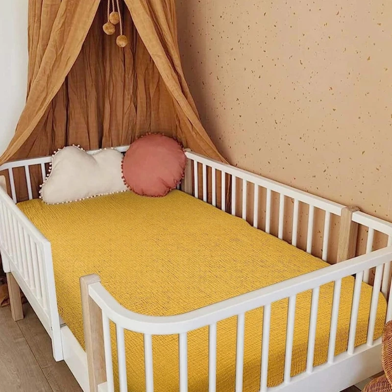 Sábana bajera ajustable para bebé, funda cama para cuna lactancia, Moisés, sábanas ajustadas, colchón D5QA