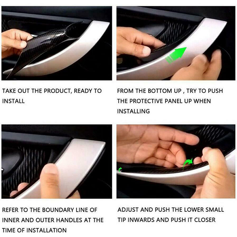 ペア車インナードアパネルグラブハンドルカバーアクセサリーブラック BMW 3 4 シリーズ F30 F35 2012 2013 2014 2015 2016 2017 2018