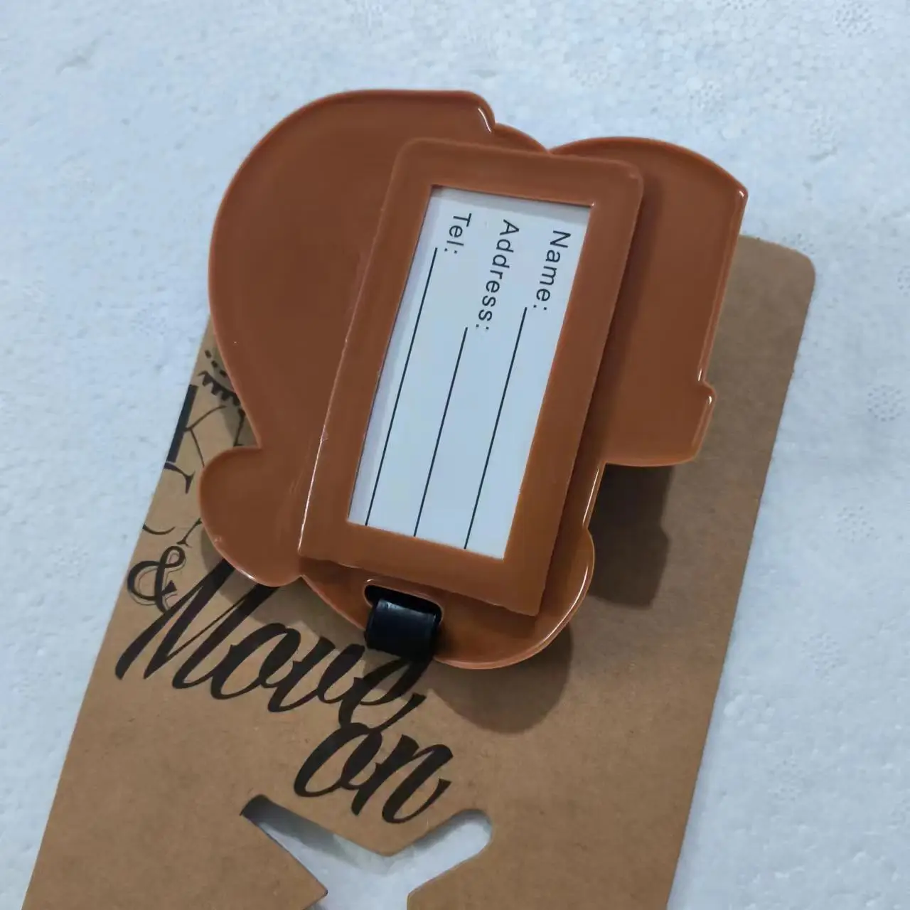 อุปกรณ์เสริมการเดินทางแท็กกระเป๋าการ์ตูน Capybara PVC กระเป๋าเดินทาง ID ผู้ถือที่อยู่ Baggage Boarding Tags แบบพกพาป้าย