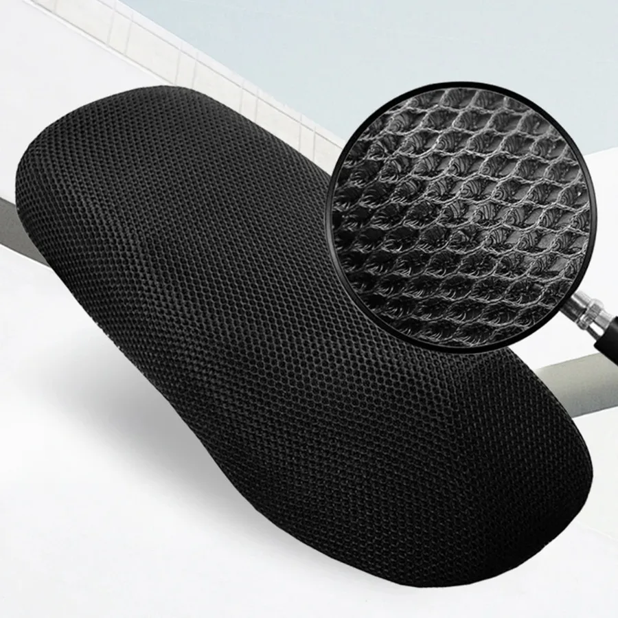 Capa de assento para motocicleta, malha respirável 3d, proteção contra o assento, isolamento térmico, almofada de ar, antiderrapante, protetor solar, absorção de choque