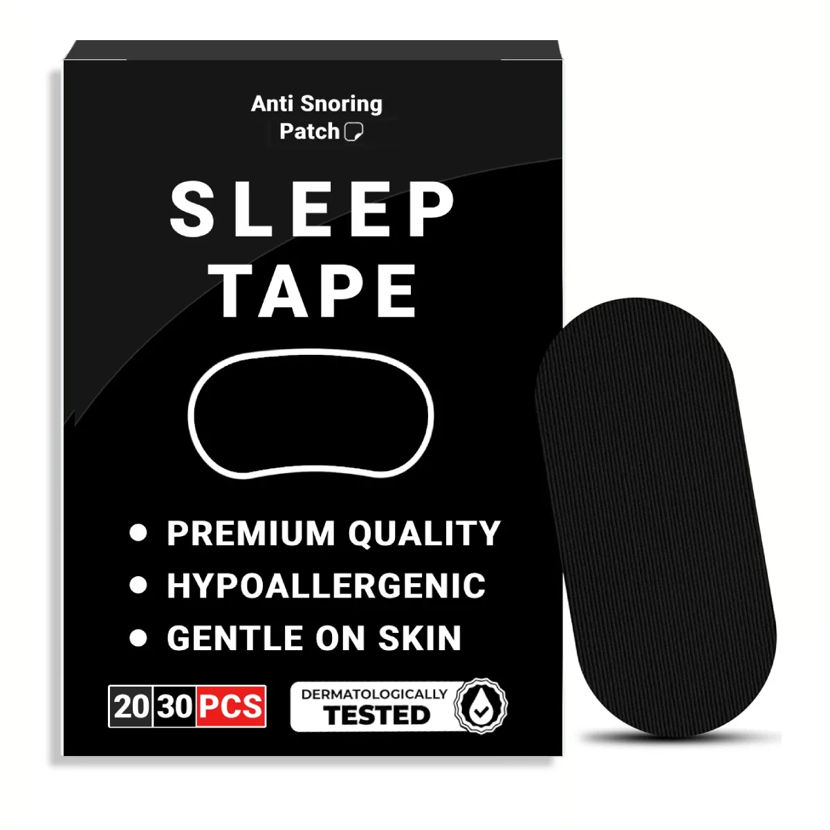 30 Stück/60 Stück Mikroporenband, Mundband zur schmerzfreien Entfernung, hypoallergen, latexfrei, sanft auf der Haut, selbstklebendes Baumwollband
