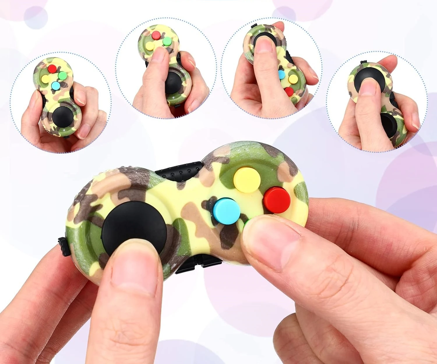 Fidget Pad Retro Classic Fidget Controller Palmare Fidget Game Controller Divertenti Fidget Pad Packs Classic Fidget Toys