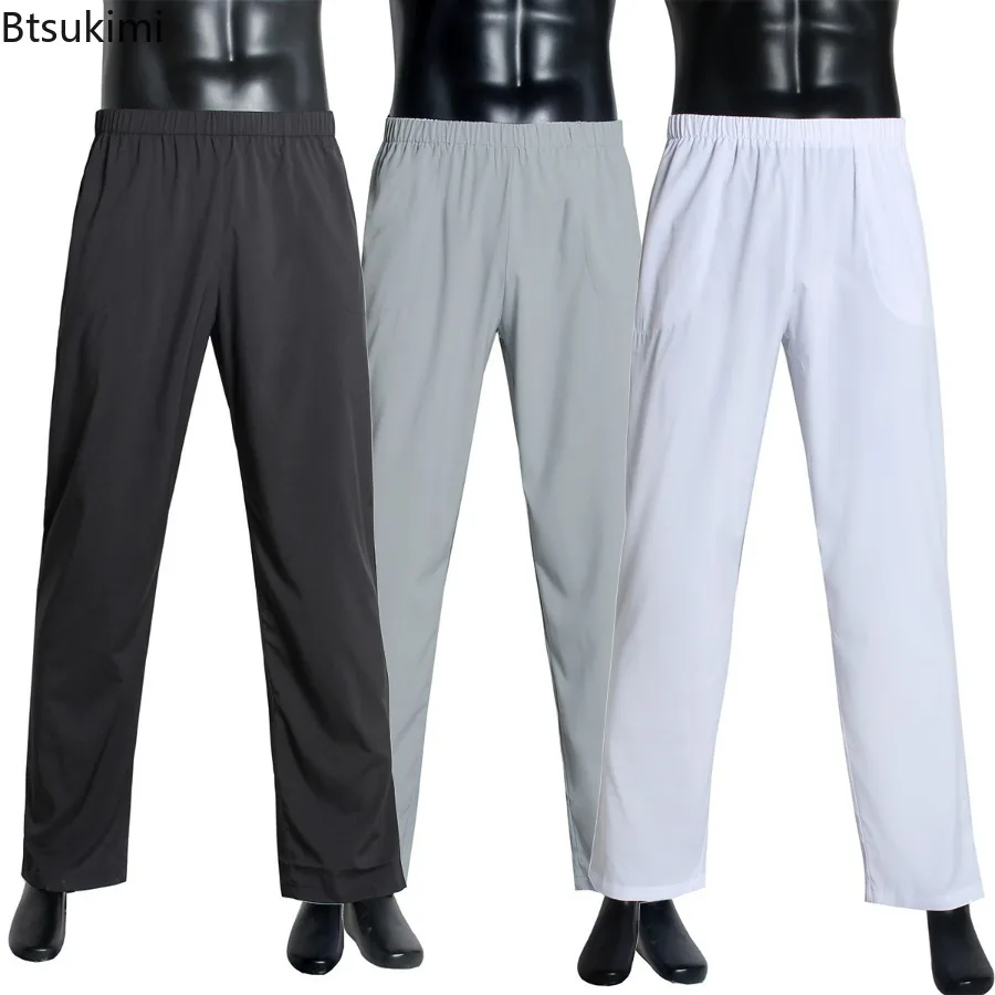 Ramadan masculino casual muçulmano calças compridas roupas islâmicas calça árabe dubai saudita médio oriente calças disdasha ao ar livre bottoms