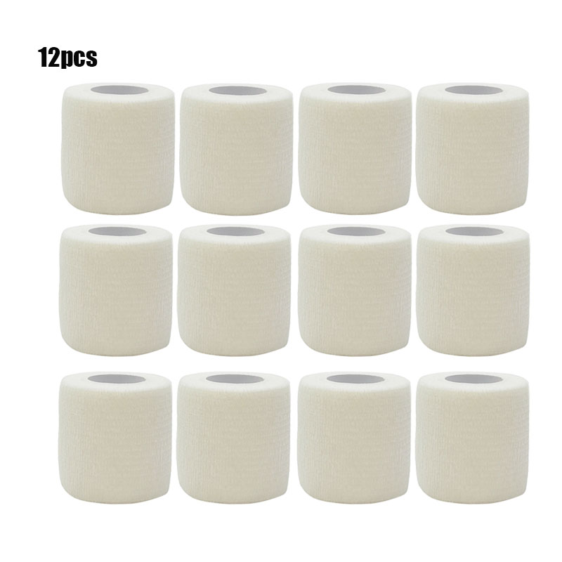 3/6/20 piezas vendajes elásticos autoadhesivos deportivos blancos antideslizantes atléticos no tejidos desechables Kit de ayuda de vendaje elástico impermeable