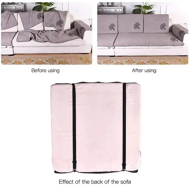 4PCS Double Clip Sheet Fasteners - Versatile Sheet Clips for Bed Sheets and Sofa Covers with Non-slip Adjustment