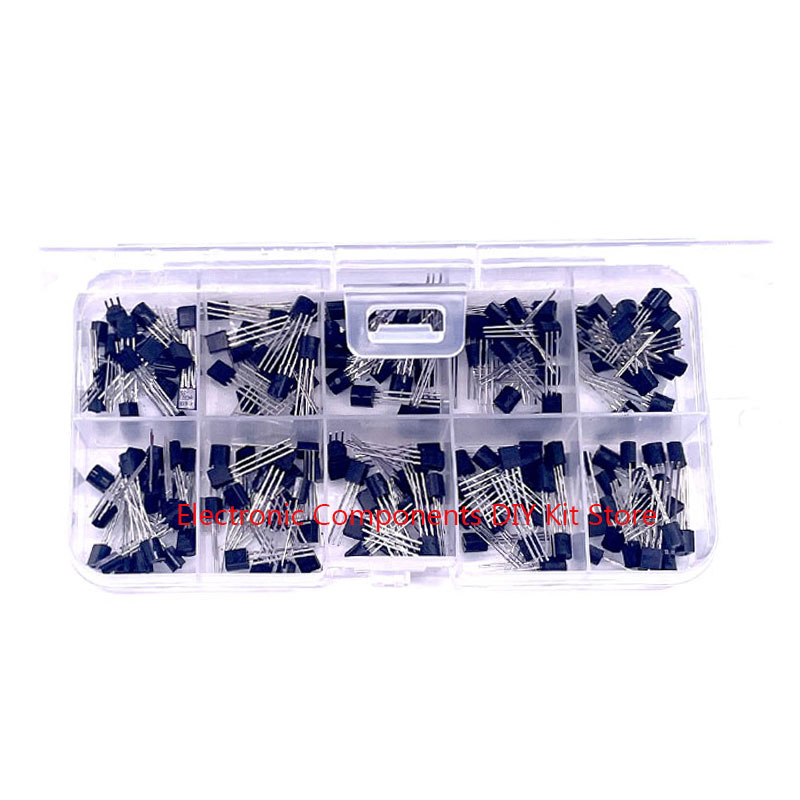 50-840PCS Transistors kit NPN PNP S8050 S8550 S9012 2N3904 2N3906 C1815 A1015 J13001 BC327 BC337 BC517 BC547 BC548 BC549 BC558