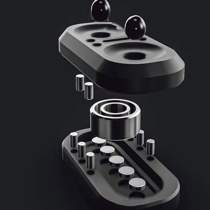 Presentes de natal spinner fidget magnético push slider mão spinner metal edc brinquedos de mesa de escritório para adultos melhor presente brinquedo