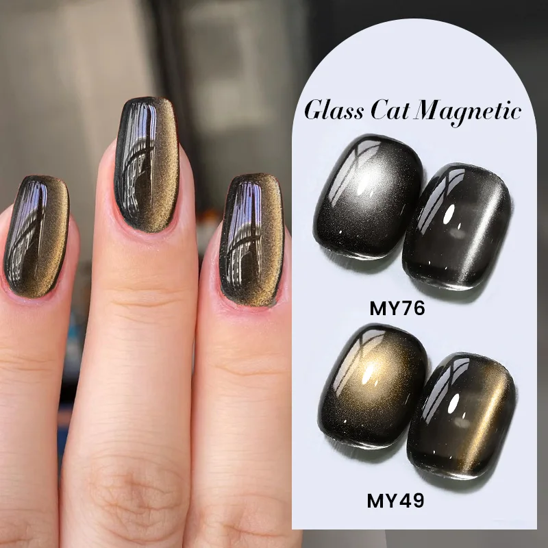 Nascido bonito 10ml vidro preto gato gel magnético unha polonês estilo punk arte do prego manicure varnis gel semi permanente para unhas de inverno