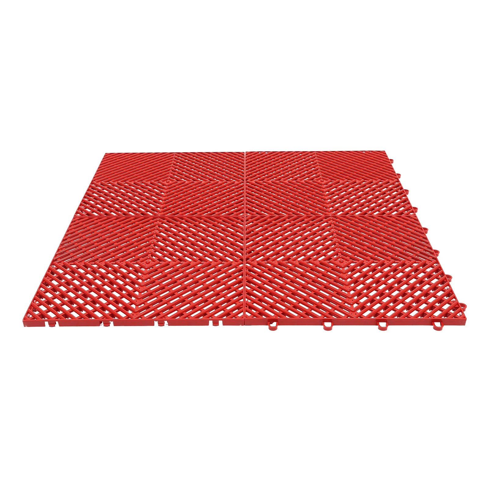 Tiles Interlocking 25PCS Red, Drainage Tiles 12x12x0.5 Inches, Deck Tiles Outdoor Floor Tiles, Outdoor Interlocking Tiles