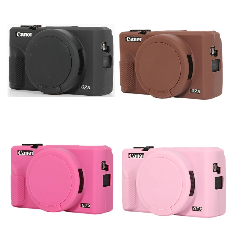 Funda de goma de silicona suave para cámara Canon G7X Mark II III G7XII G7X2 G7XIII G7X3, cubierta protectora a prueba de golpes