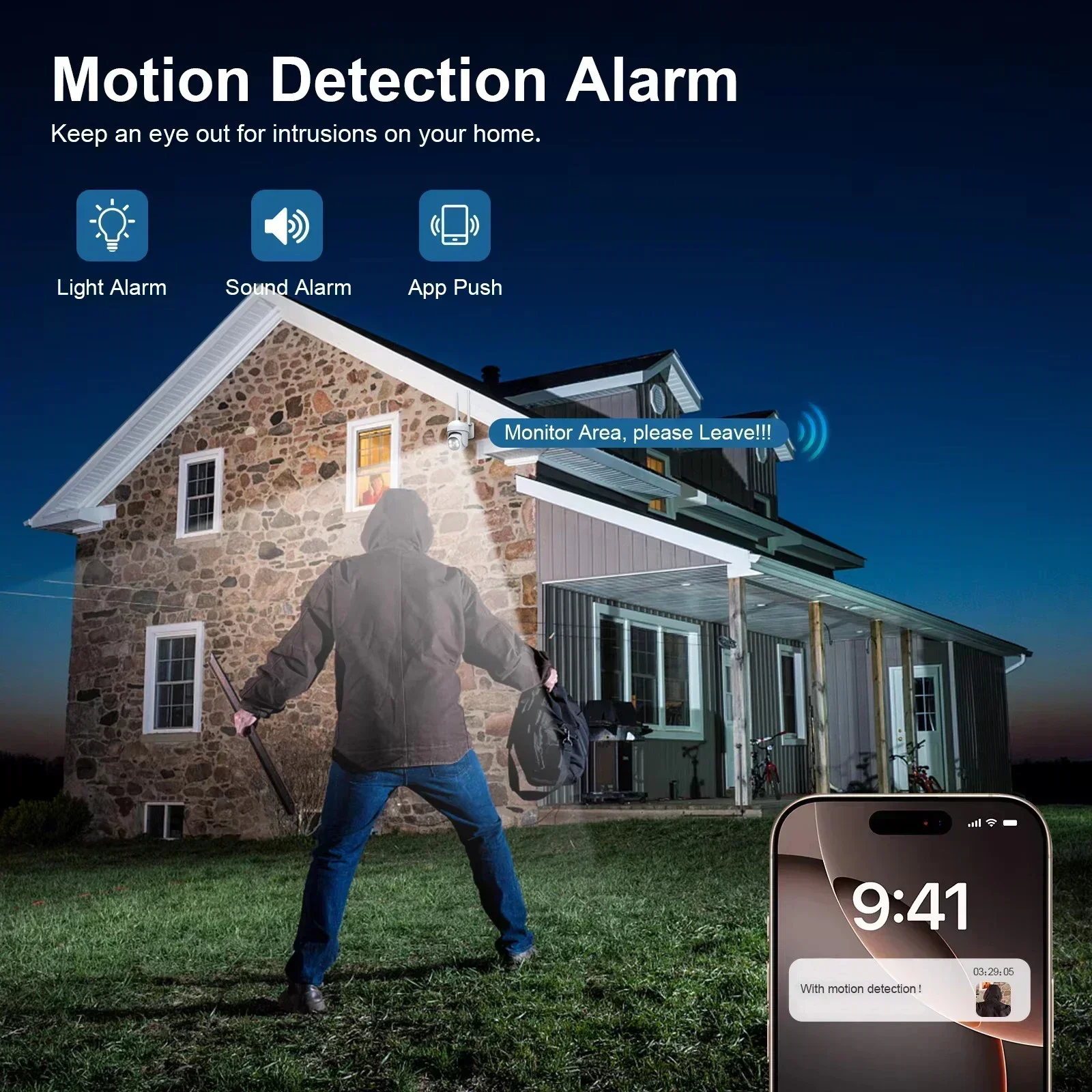 Yoosee HD IP Camera 3MP 5MP CCTV Outdoor Waterproof Color Night Vision Auto Tracking Two Way Audio Surveillance Cameras