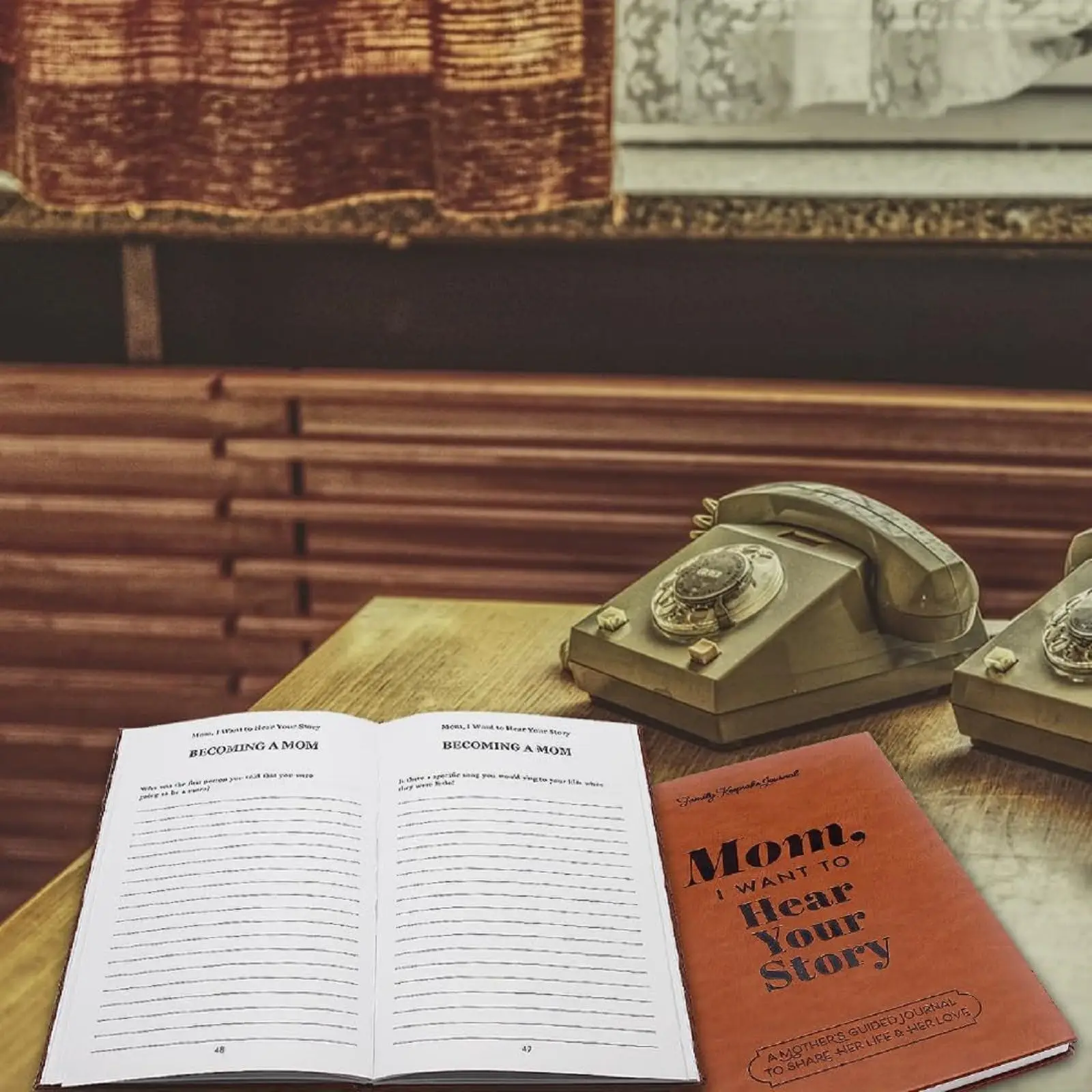 Mãe, quero ouvir sua história, diário guia da mãe para compartilhar seus pensamentos e memórias, o presente do diário significativo para a mãe