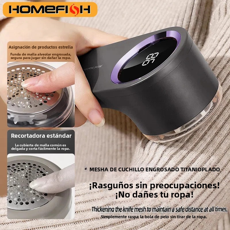 Eliminador de pelusas con carga USB, máquina eléctrica de pellets, cortadora de pelusas y bolas de pelo, máquina eléctrica portátil para pelusas de ropa, Moto de alta velocidad