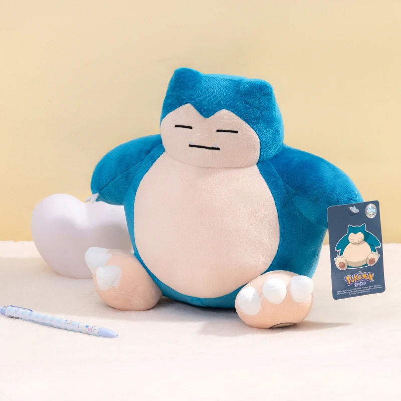 Oryginalna seria zwierząt Pikachu Snorlax Kawaii pluszowe zabawki śliczny wisiorek brelok brelok prezenty na imprezę urodzinową dla dziecka chłopiec