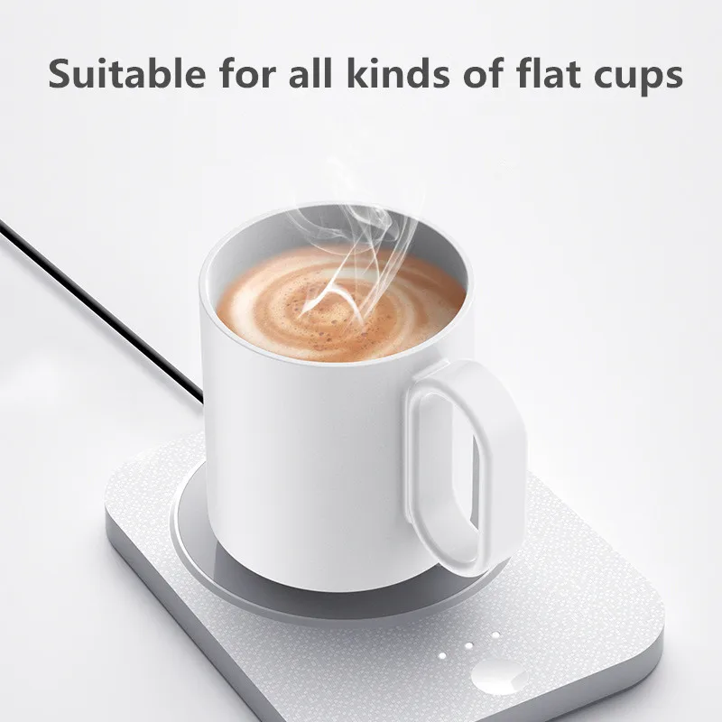 Calentador de tazas USB para café, leche, té, agua, temperatura ajustable, posavasos de calefacción para el hogar y la Oficina, Calefacción Automática de invierno
