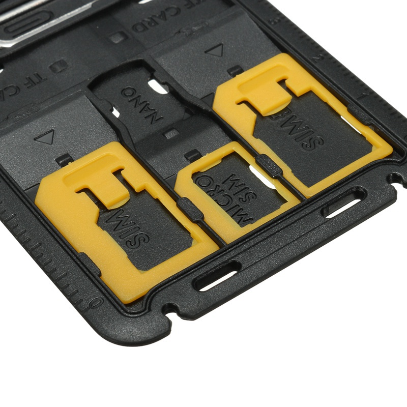 All-in-One-Slim-SIM-Adapter-Set im Kreditkartenformat mit TF-Kartenleser und Auswurfstift für SIM-Kartenfächer im Kreditkartenformat, SIM-Kartenhalter