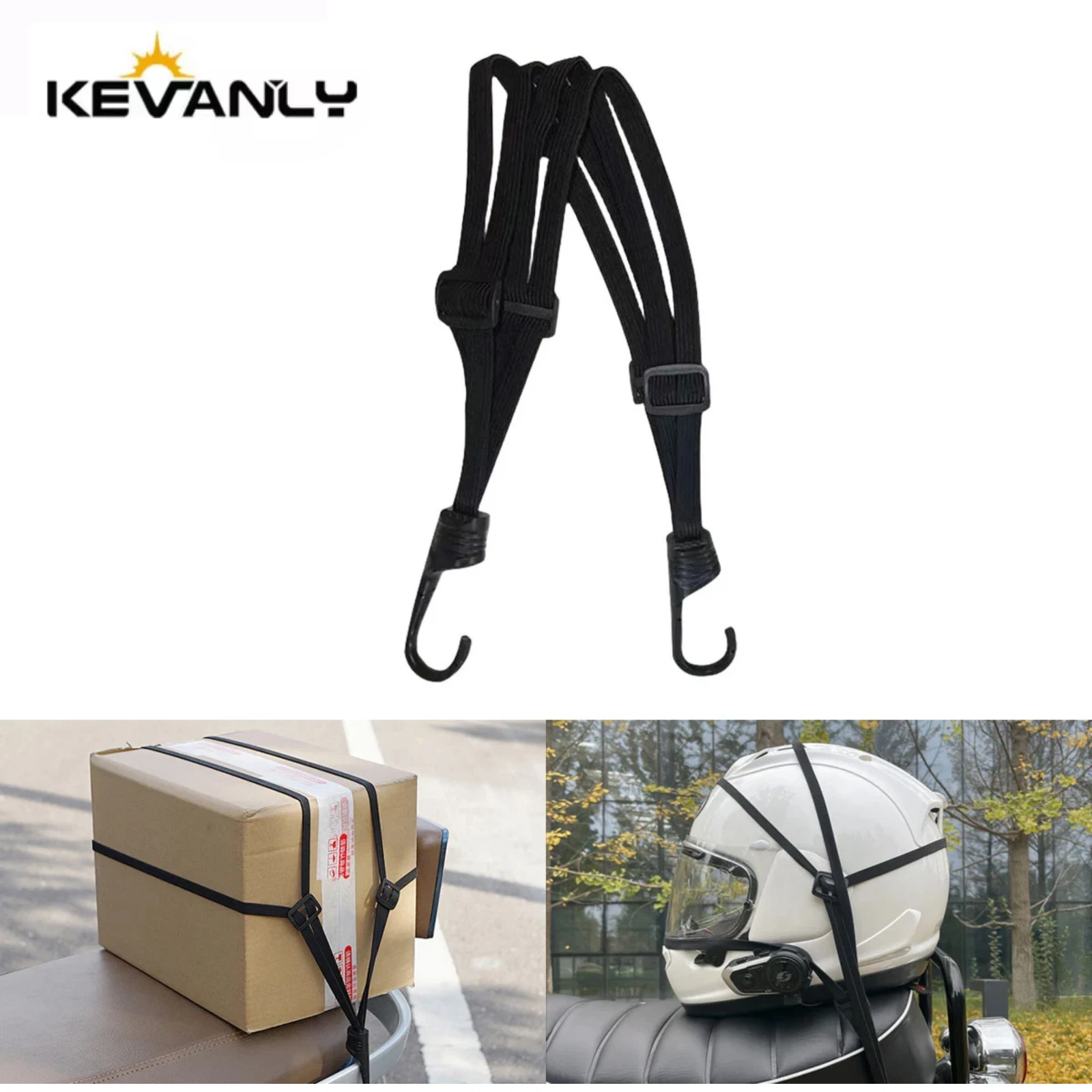1 pz cinghia per bagagli per moto moto da fondo borsa per bagagli da equitazione fibbia corda per casco cintura in corda forte per bici da auto nera