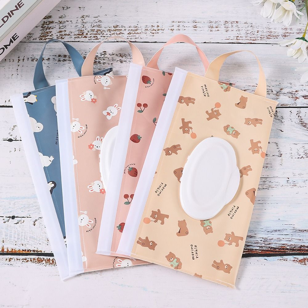 Baby Wet Wipe Pouch, Fivela portátil Wipes Holder, Case, Flip Cover, Snap-Strap, Reutilizável, Saco Recarregável, Caixa de Tecido, EVA, 1Pc
