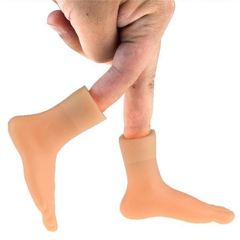 Trẻ Em Noveltyfunny Mini Tay Sáng Tạo Ngón Tay Đầu Ngón Tay Đồ Chơi Trêu Chọc Mèo Massage Thú Cưng Silicone Mềm Nhỏ Tay Đồ Cho Thú Cưng