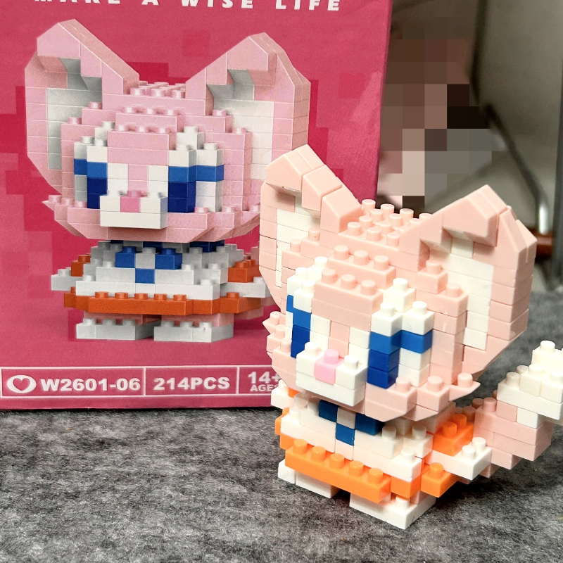 ディズニー 108 スタイルステッチリナベルステラルービルディングブロックプリンセス漫画フィギュアレンガ子供の組立おもちゃモデルギフト