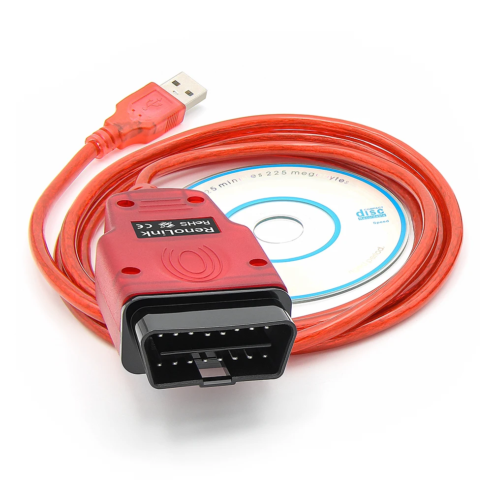 Renolink-herramienta de diagnóstico automático para coche, programador ECU para Renault OBD2, Airbag, reinicio OBD 2 OBD2, ECM UCH Key, V1.99
