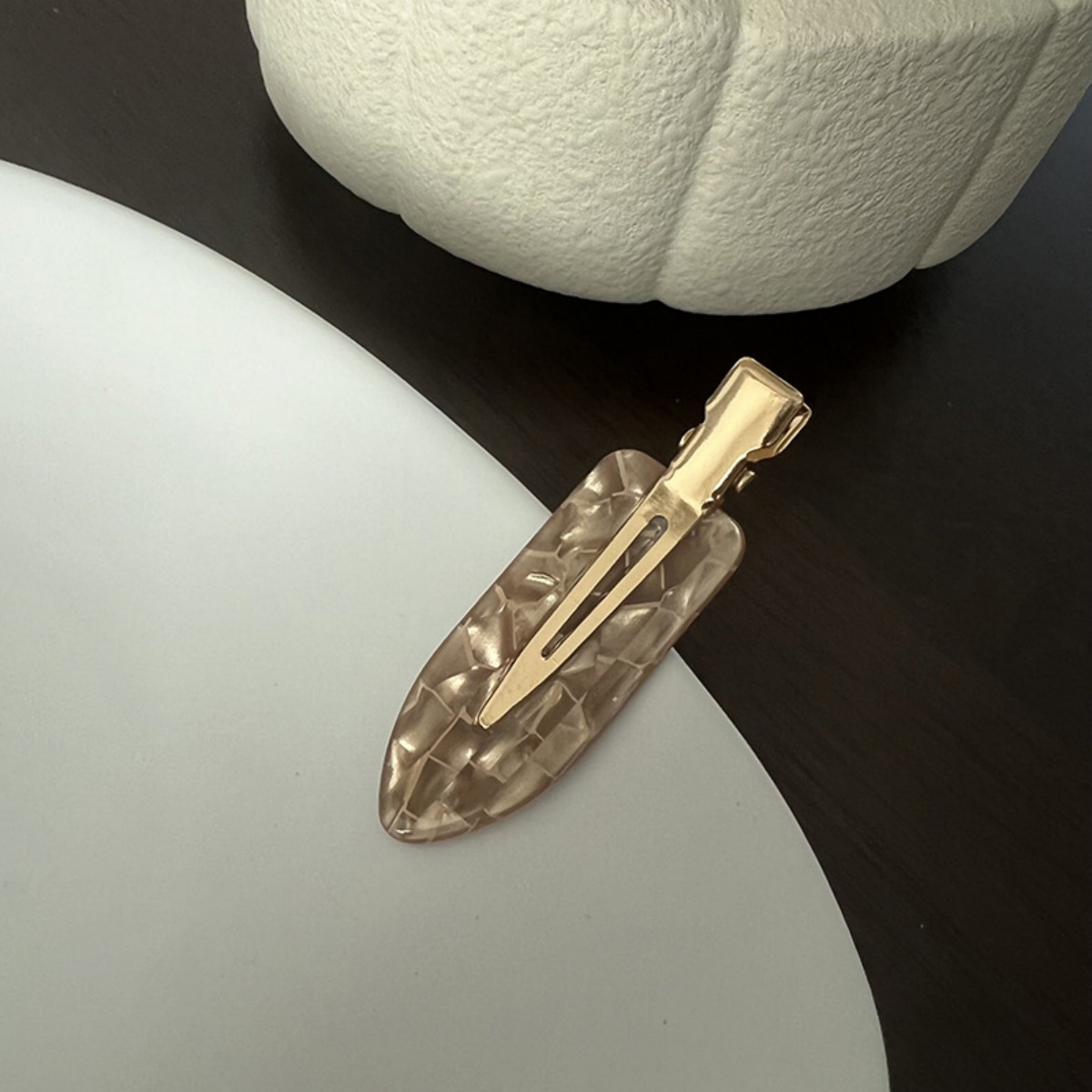 เกาหลีกรดอะซิติกไม่มีรอยต่อ hairpin ด้านข้าง Bangs ผมหัก One Word ไม่มีรอยต่อ hairpin แต่งหน้าคลิปอุปกรณ์เสริมผม Headwear หญิง