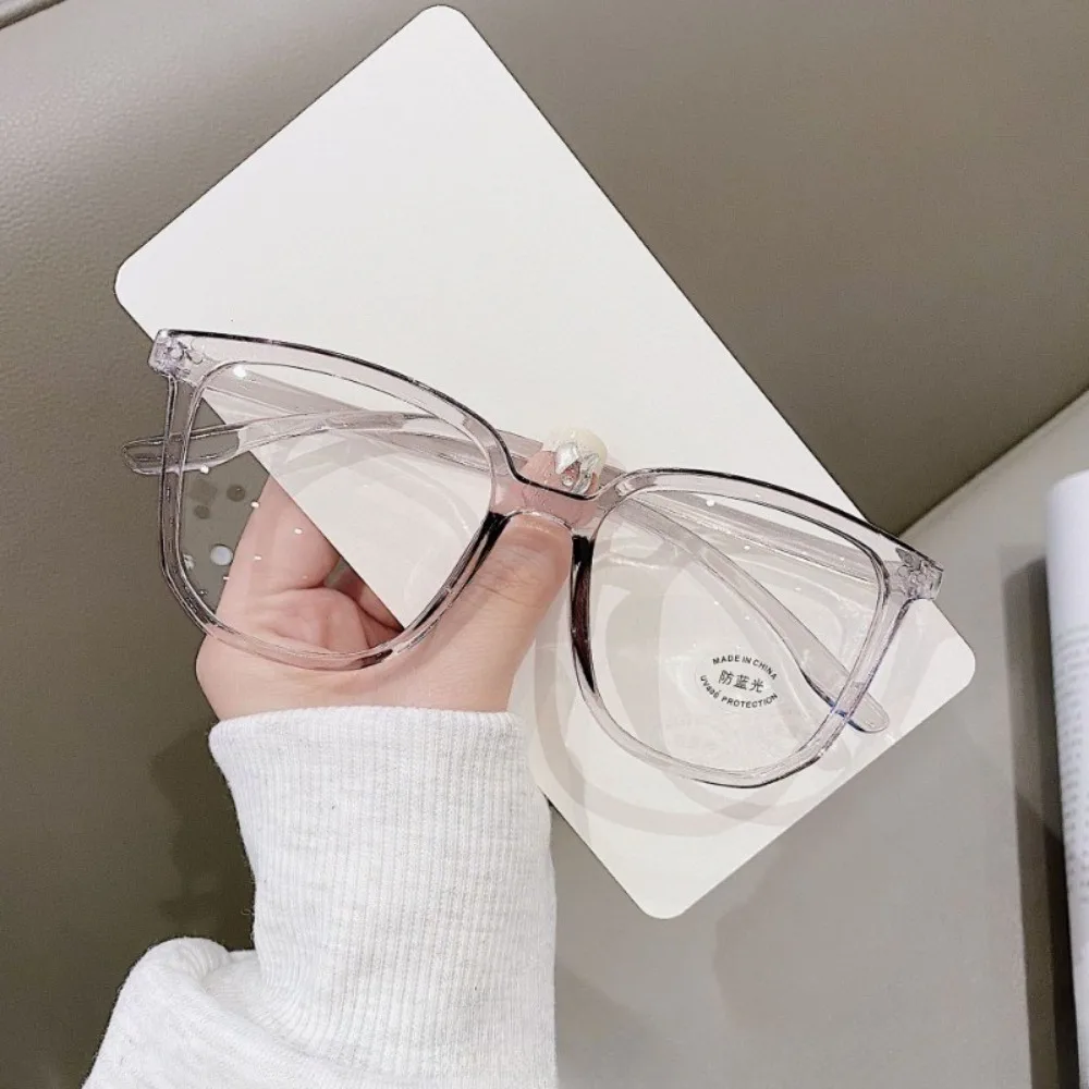 แว่นตาป้องกันรังสีสําหรับผู้ชายและผู้หญิง Simple Square Anti-Blue TRANSITION แว่นตา