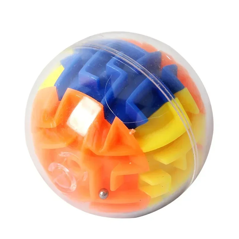 1-3Pcs 3D Maze Cube Transparent Magic Cube Puzzle Speed Matching Anti-stress Toy Rolling Ball Game Cube Maze Children Education