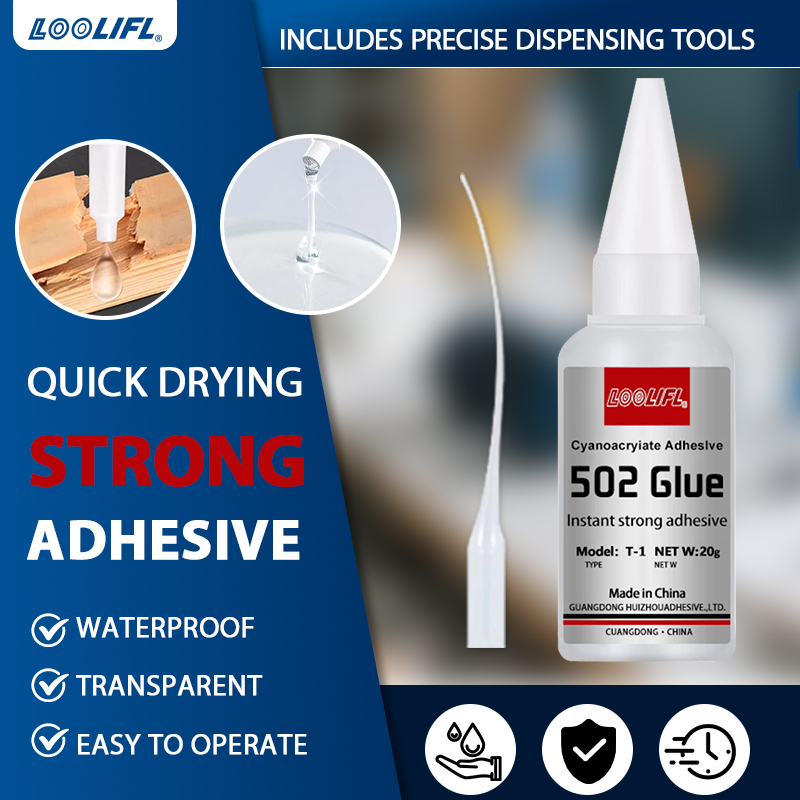 20g 502 Transparent Adhesive (1-3-Piece Set) - Strong Bond for Wood, Rubber, Leather, Plastic, Metal & DIY Crafts