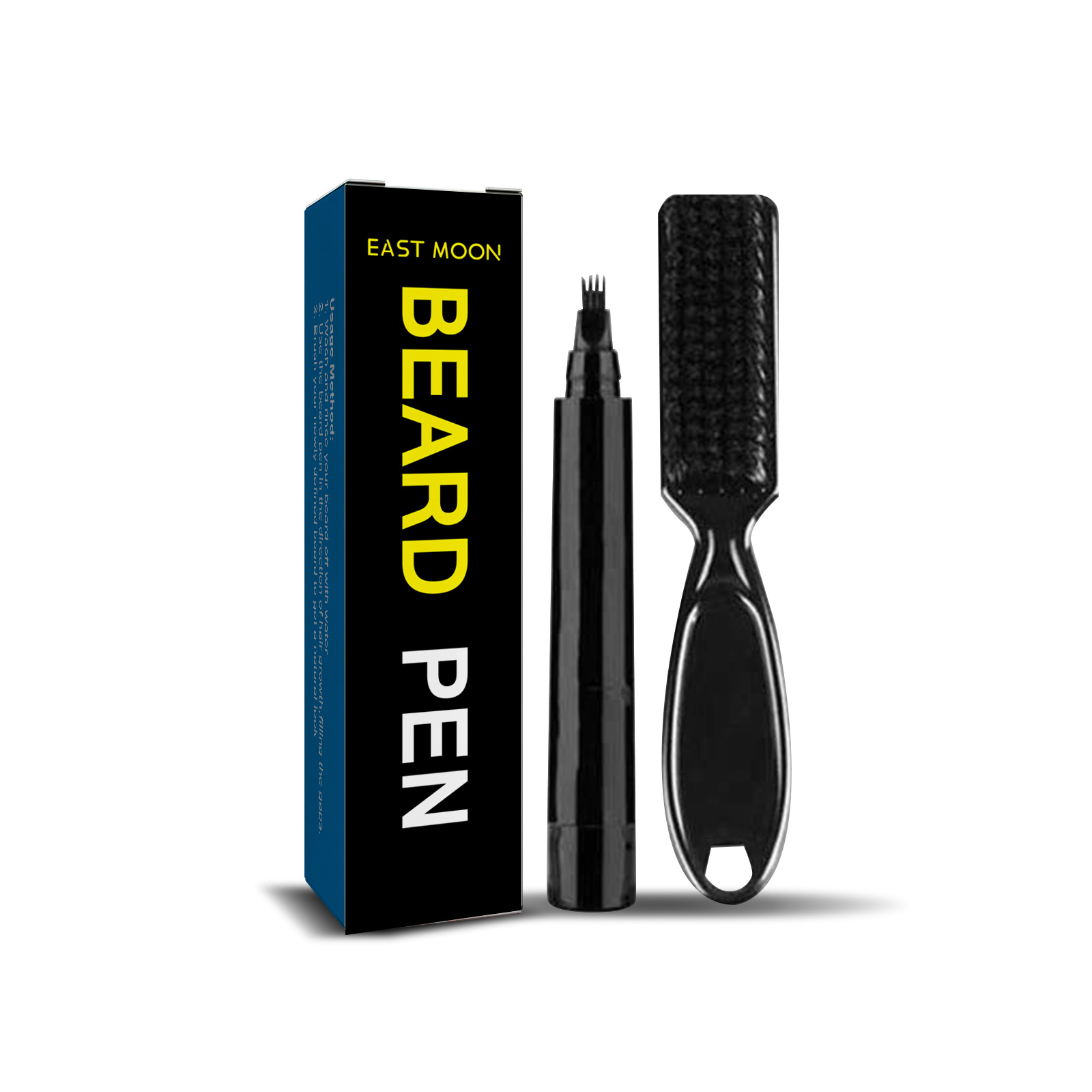 Beard FILLER ปากกาชุดปากกากันน้ํา Beard Shaping Lasting Repair หนวดสีสีดําสีน้ําตาลซ่อมผม Beard Enhancer ปากกา